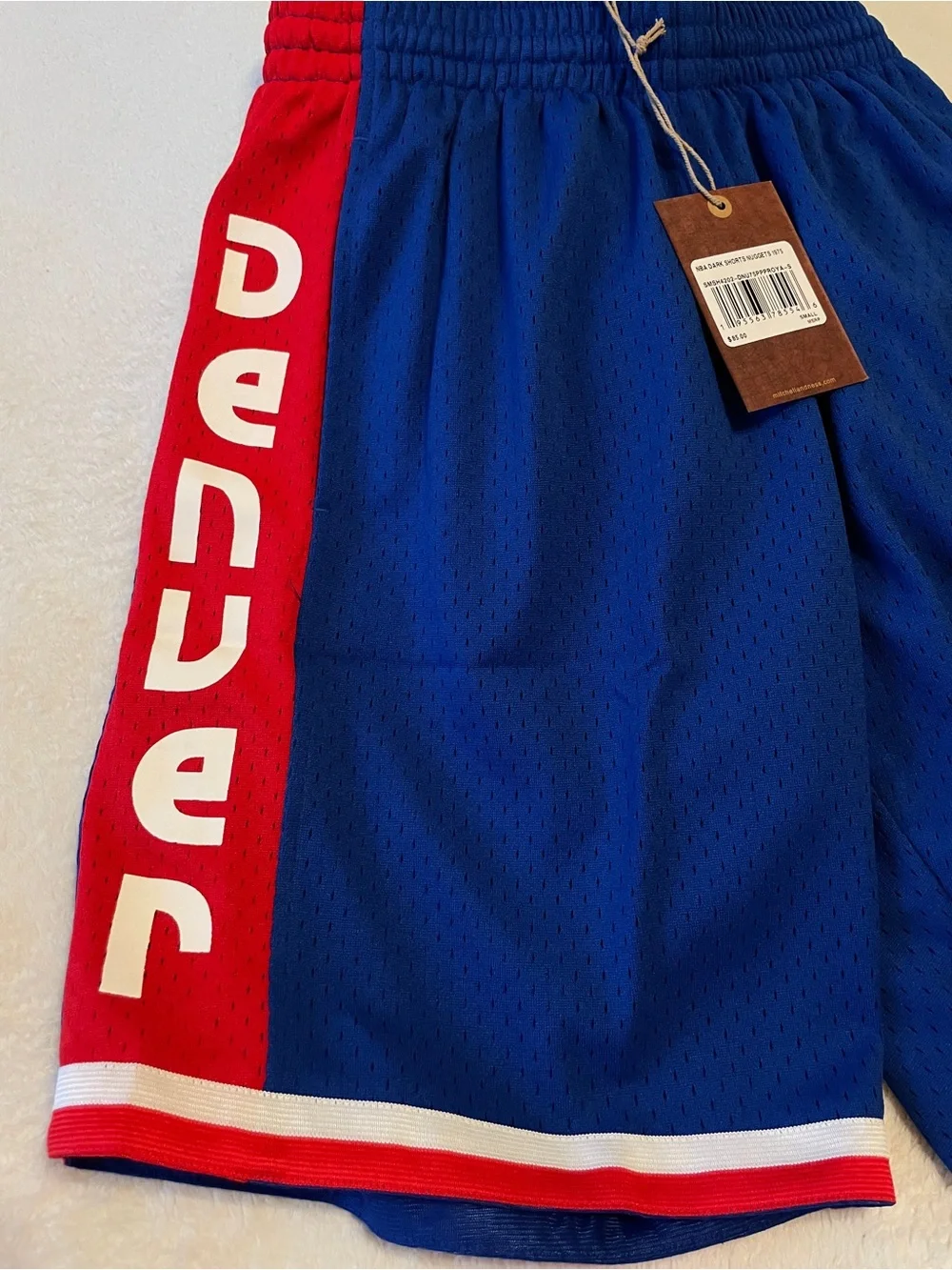 NWT NBA Denver Nuggets 1975 Throwback Mitchell & Ness Shorts Size S